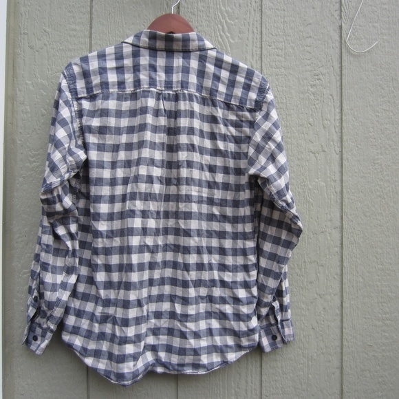 Patagonia Shirt Mens M Grey/white Plaid Pockets Button Up Cotton hiking outdoor - Picture 7 of 16